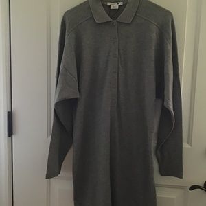 NWT LACOSTE COTTON PIQUE POLO L/S DRESS. 6